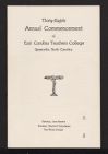 Program for the Thirty-Eighth Annual Commencement of East Carolina Teachers College
